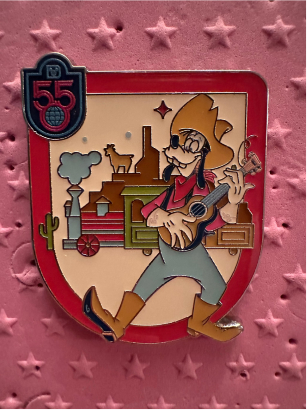 Walt Disney World 55th Anniversary Mystery Pin Goofy Thunder Mountain 2026 Pin